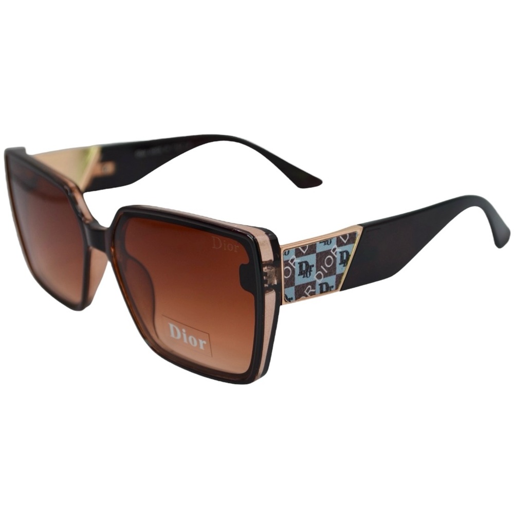 Dior Women’s Sunglasses | Dark Brown Oversized Frame | Brown Gradient Lens | New